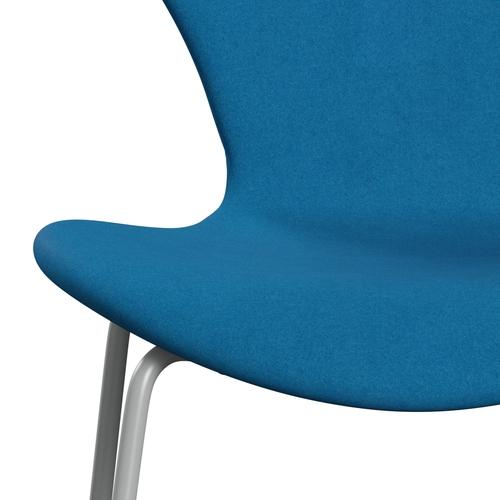 [product_category]-Fritz Hansen 3107 Chair Full Upholstery, Nine Grey/Divina Turquoise-Fritz Hansen-3107FU-DIV826-DRNIGR-FRI-6