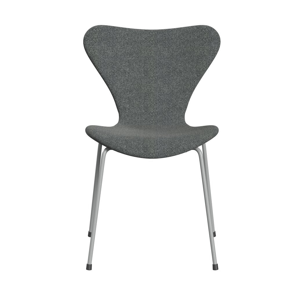 [product_category]-Fritz Hansen 3107 Chair Full Upholstery, Nine Grey/Hallingdal White Black-Fritz Hansen-3107FU-HAL166-DRNIGR-FRI-1