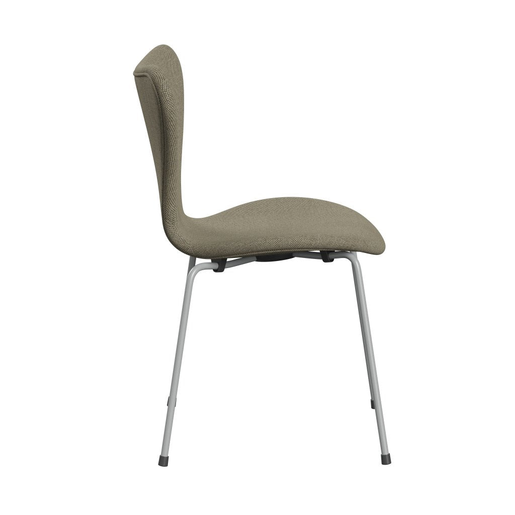 [product_category]-Fritz Hansen 3107 Chair Full Upholstery, Nine Grey/Re Wool Light Beige/Natural-Fritz Hansen-3107FU-REW218-DRNIGR-FRI-3