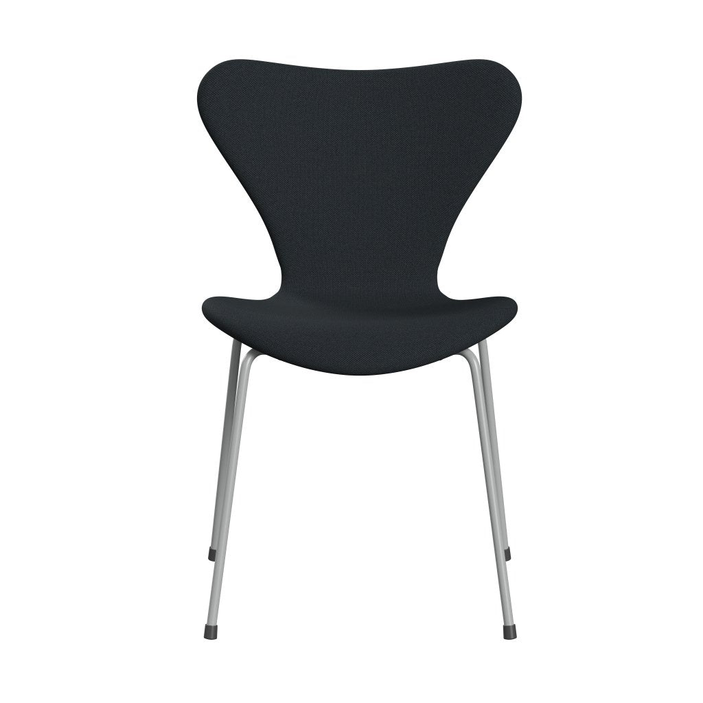 [product_category]-Fritz Hansen 3107 Chair Full Upholstery, Nine Grey/Steelcut Trio Black-Fritz Hansen-3107FU-STR195-DRNIGR-FRI-1