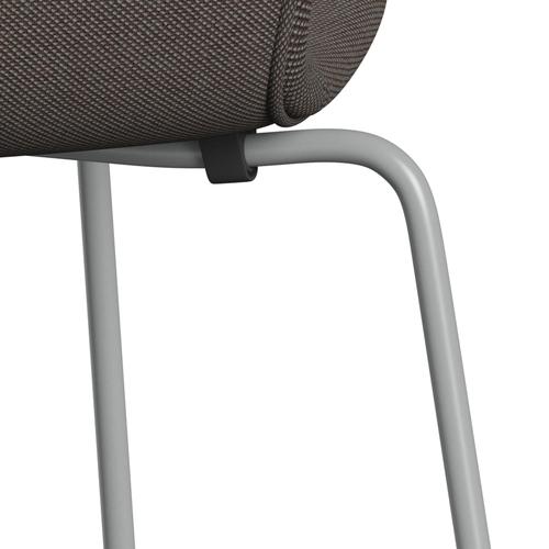 [product_category]-Fritz Hansen 3107 Chair Full Upholstery, Nine Grey/Steelcut Trio Red/Light Brown-Fritz Hansen-3107FU-STR276-DRNIGR-FRI-7