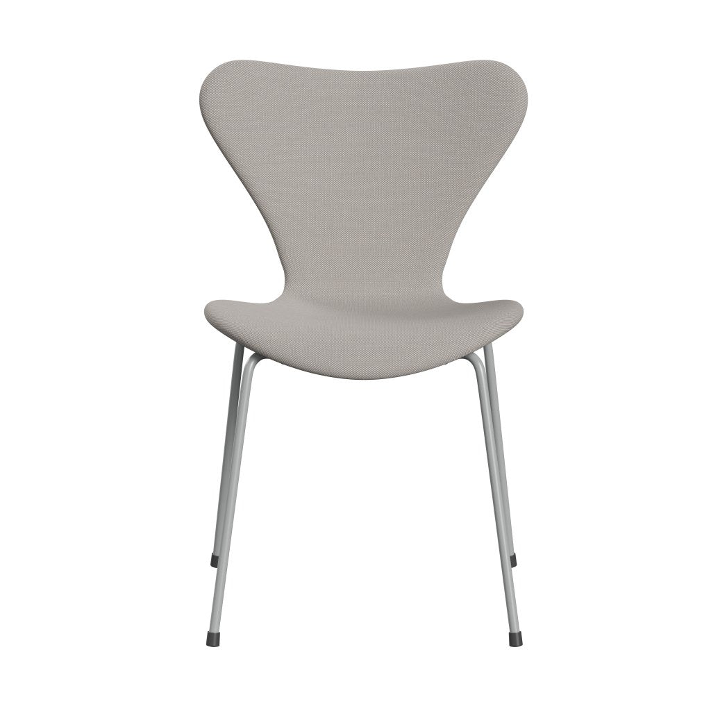 [product_category]-Fritz Hansen 3107 Chair Full Upholstery, Nine Grey/Steelcut Trio White & Grey-Fritz Hansen-3107FU-STR205-DRNIGR-FRI-1