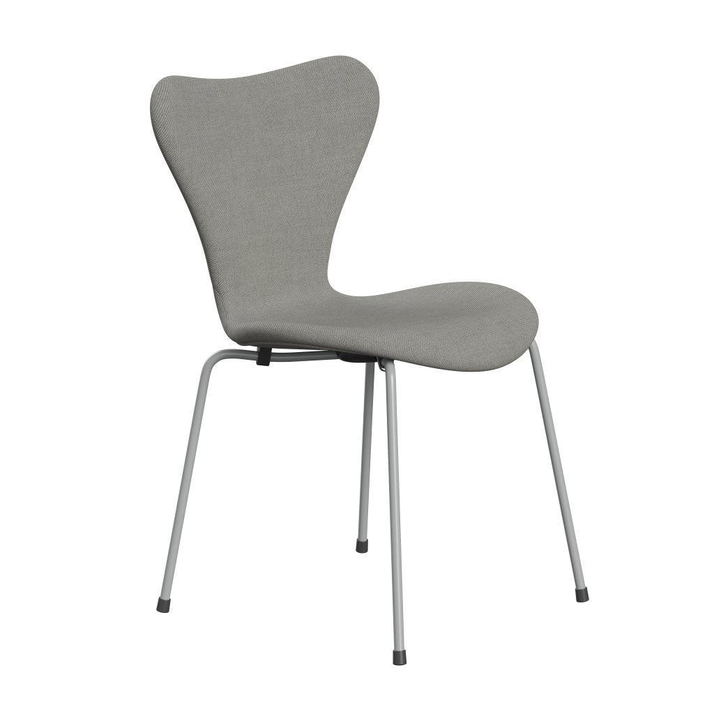 [product_category]-Fritz Hansen 3107 Chair Full Upholstery, Nine Grey/Sunniva 2 Sand/Light Grey-Fritz Hansen-3107FU-SV153-DRNIGR-FRI-2