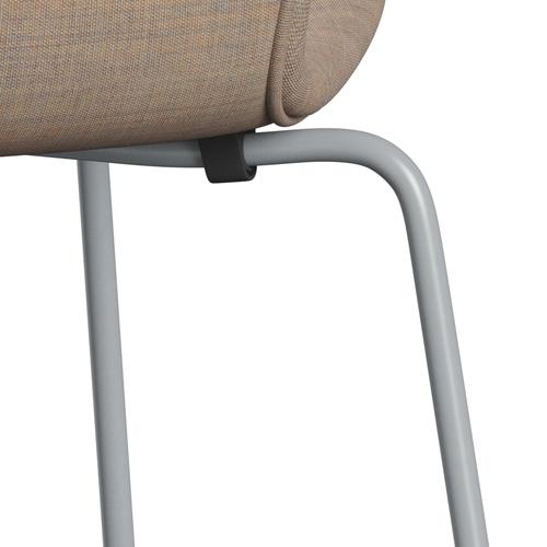 [product_category]-Fritz Hansen 3107 Chair Full Upholstery, Silver Grey/Canvas Sand-Fritz Hansen-3107FU-CA0224-SIGREY-FRI-7