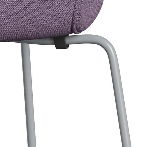 [product_category]-Fritz Hansen 3107 Chair Full Upholstery, Silver Grey/Capture Light Violet-Fritz Hansen-3107FU-CP4501-SIGREY-FRI-7