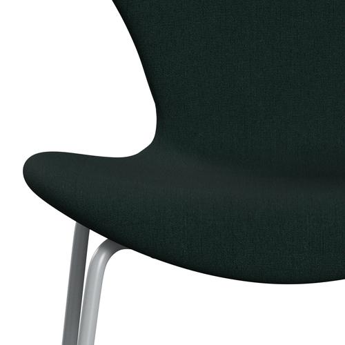 [product_category]-Fritz Hansen 3107 Chair Full Upholstery, Silver Grey/Christianshavn Dark Green-Fritz Hansen-3107FU-CH1161-SIGREY-FRI-6