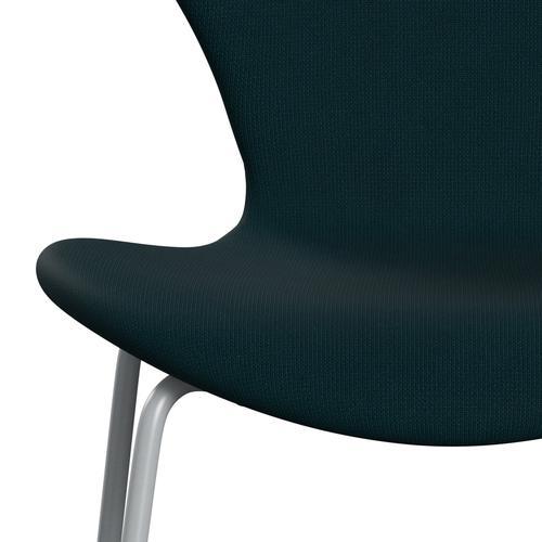 [product_category]-Fritz Hansen 3107 Chair Full Upholstery, Silver Grey/Fame Dark Green-Fritz Hansen-3107FU-F68143-SIGREY-FRI-6