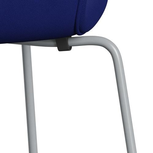 [product_category]-Fritz Hansen 3107 Chair Full Upholstery, Silver Grey/Fame Navy (F66032)-Fritz Hansen-3107FU-F66032-SIGREY-FRI-7