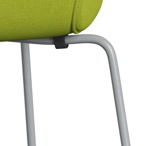 [product_category]-Fritz Hansen 3107 Chair Full Upholstery, Silver Grey/Hallingdal Lime-Fritz Hansen-3107FU-HAL907-SIGREY-FRI-7