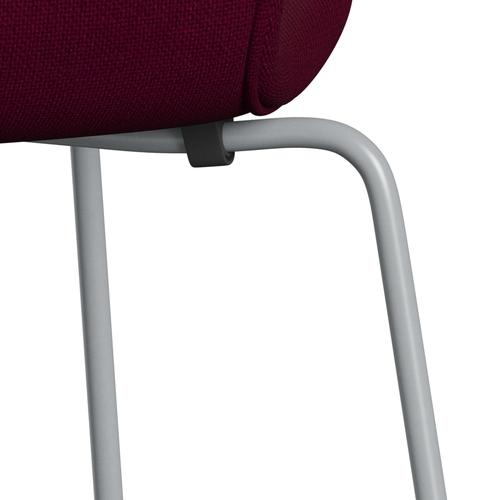 [product_category]-Fritz Hansen 3107 Chair Full Upholstery, Silver Grey/Hallingdal Pink Dark-Fritz Hansen-3107FU-HAL563-SIGREY-FRI-7