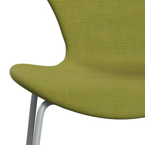 [product_category]-Fritz Hansen 3107 Chair Full Upholstery, Silver Grey/Remix Spring Green-Fritz Hansen-3107FU-REM912-SIGREY-FRI-6