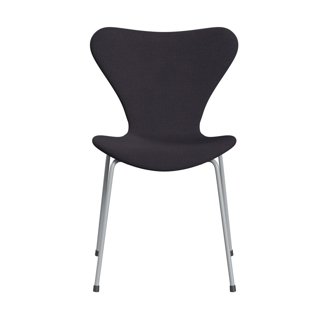 [product_category]-Fritz Hansen 3107 Chair Full Upholstery, Silver Grey/Steelcut Trio Warm Dark Blue-Fritz Hansen-3107FU-STR776-SIGREY-FRI-1