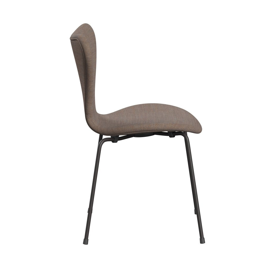 [product_category]-Fritz Hansen 3107 Chair Full Upholstery, Warm Graphite/Canvas Grey Sand-Fritz Hansen-3107FU-CA0244-WARGRA-FRI-3