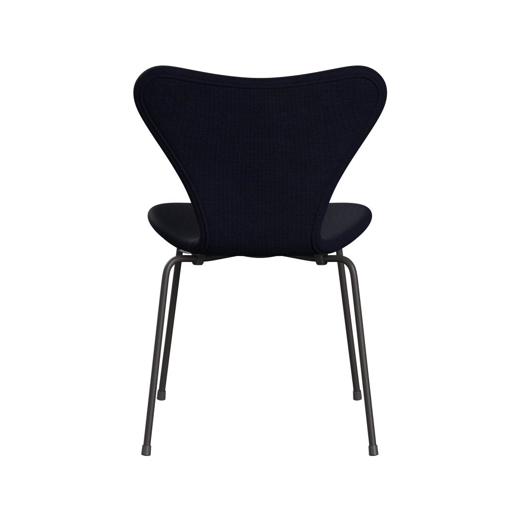 [product_category]-Fritz Hansen 3107 Chair Full Upholstery, Warm Graphite/Canvas Midnight Blue-Fritz Hansen-3107FU-CA0786-WARGRA-FRI-4