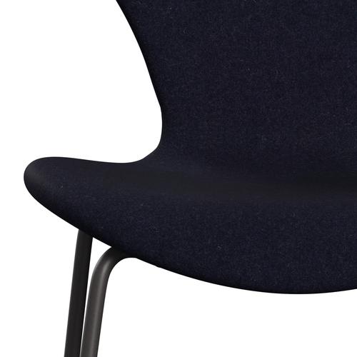 [product_category]-Fritz Hansen 3107 Chair Full Upholstery, Warm Graphite/Divina Md Navy Dark-Fritz Hansen-3107FU-DMD783-WARGRA-FRI-6