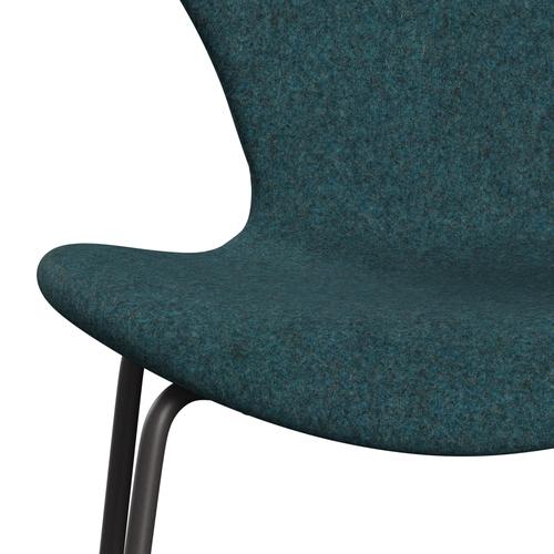 [product_category]-Fritz Hansen 3107 Chair Full Upholstery, Warm Graphite/Divina Md Turquoise Dark-Fritz Hansen-3107FU-DMD843-WARGRA-FRI-6