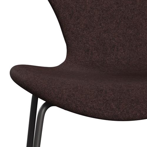 [product_category]-Fritz Hansen 3107 Chair Full Upholstery, Warm Graphite/Divina Melange Dusty Violet-Fritz Hansen-3107FU-DIM677-WARGRA-FRI-6