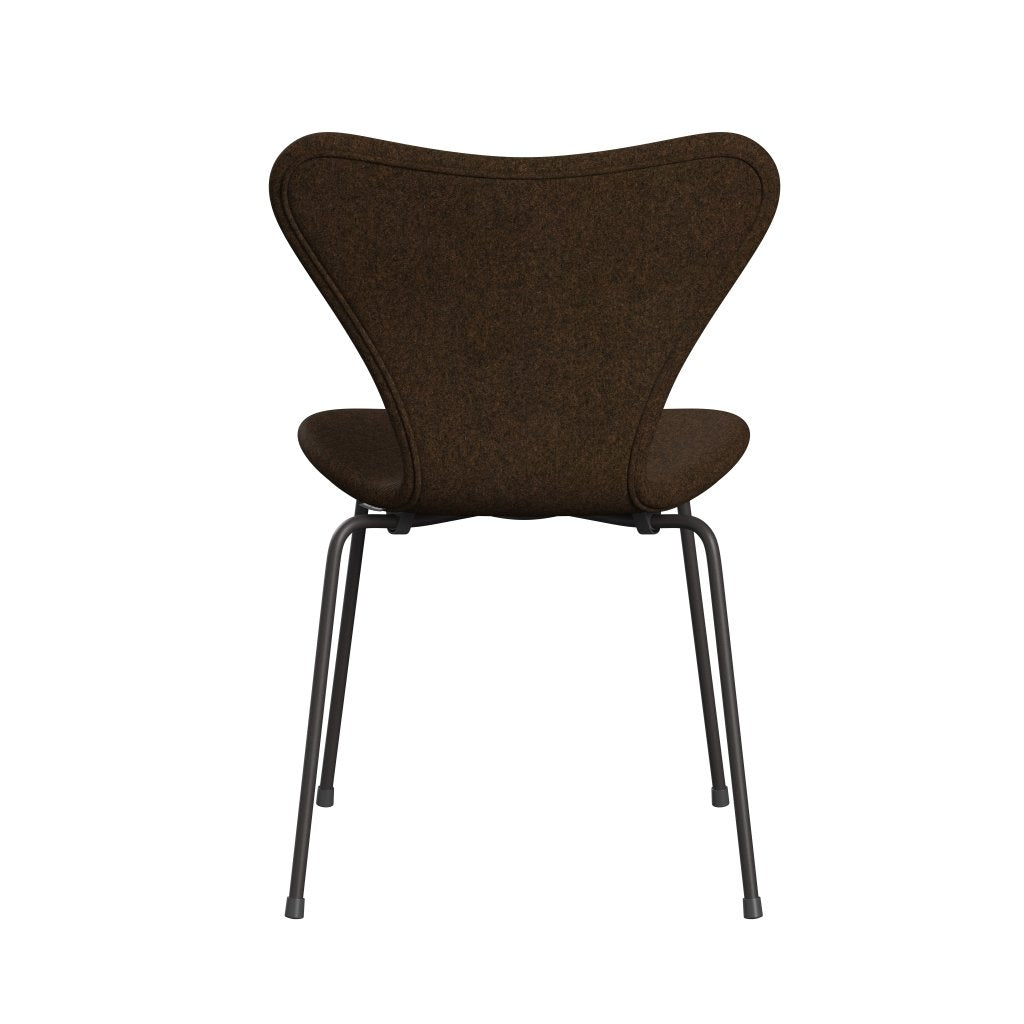 [product_category]-Fritz Hansen 3107 Chair Full Upholstery, Warm Graphite/Divina Melange Warm Brown-Fritz Hansen-3107FU-DIM367-WARGRA-FRI-4