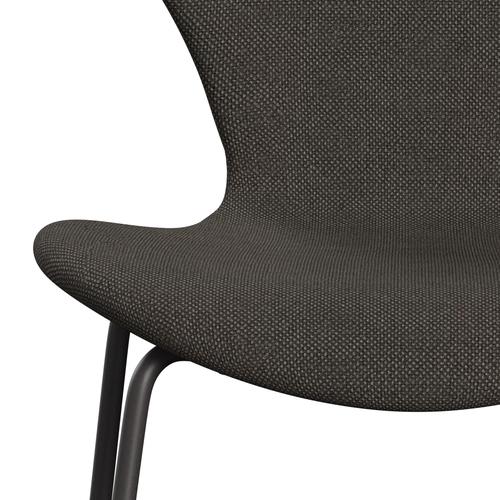 [product_category]-Fritz Hansen 3107 Chair Full Upholstery, Warm Graphite/Hallingdal Charcoal Light-Fritz Hansen-3107FU-HAL153-WARGRA-FRI-6