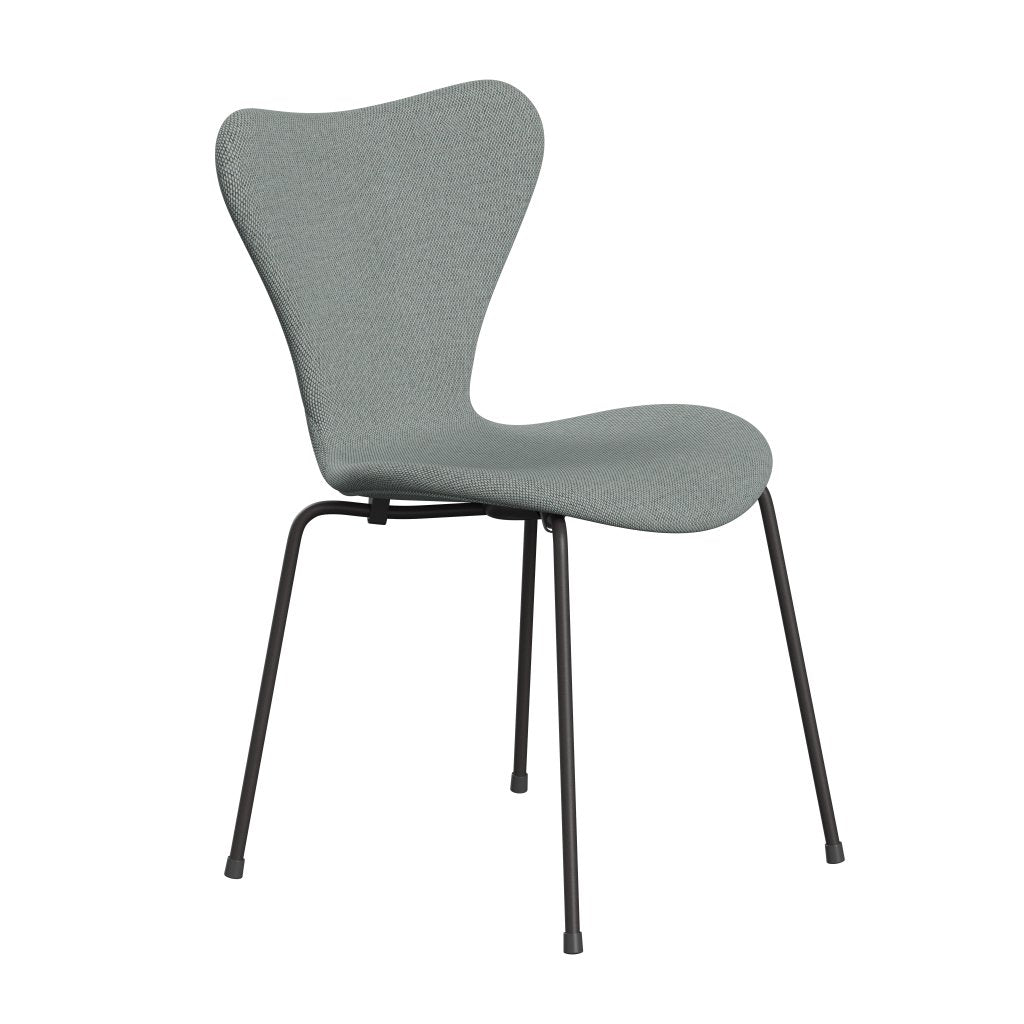 [product_category]-Fritz Hansen 3107 Chair Full Upholstery, Warm Graphite/Re Wool Pale Aqua-Fritz Hansen-3107FU-REW828-WARGRA-FRI-2