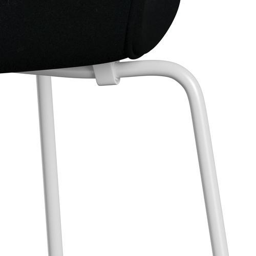 [product_category]-Fritz Hansen 3107 Chair Full Upholstery, White/Divina Black-Fritz Hansen-3107FU-DIV191-DRWH-FRI-7