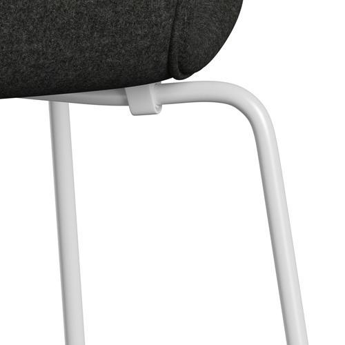 [product_category]-Fritz Hansen 3107 Chair Full Upholstery, White/Divina Melange Grey-Fritz Hansen-3107FU-DIM170-DRWH-FRI-7