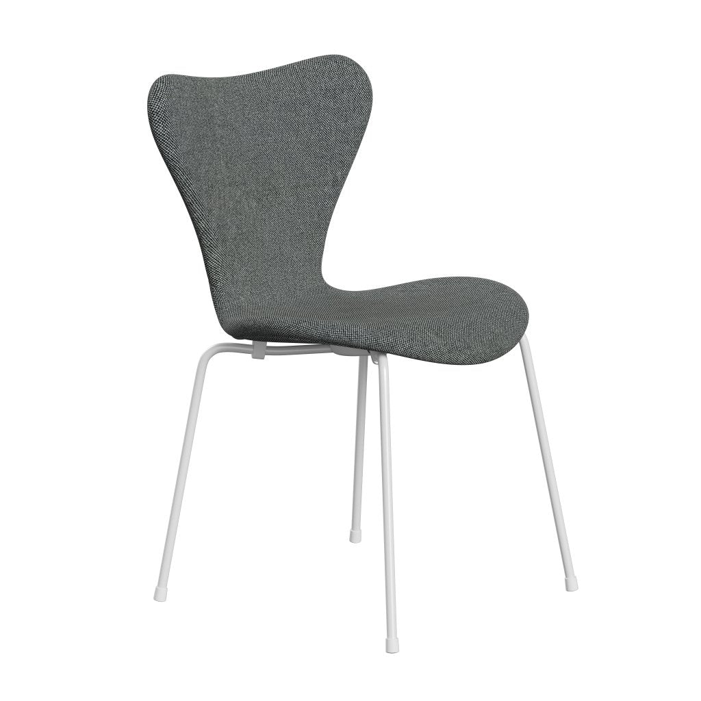 [product_category]-Fritz Hansen 3107 Chair Full Upholstery, White/Hallingdal White/Brown-Fritz Hansen-3107FU-HAL126-DRWH-FRI-2