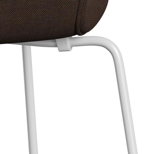 [product_category]-Fritz Hansen 3107 Chair Full Upholstery, White/Sunniva 2 Black/Chestnut-Fritz Hansen-3107FU-SV373-DRWH-FRI-7