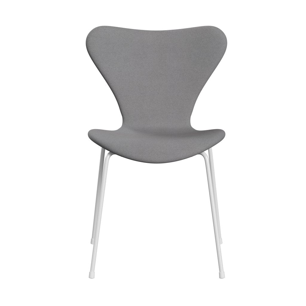 [product_category]-Fritz Hansen 3107 Chair Full Upholstery, White/Tonus Light Grey-Fritz Hansen-3107FU-TON216-DRWH-FRI-1