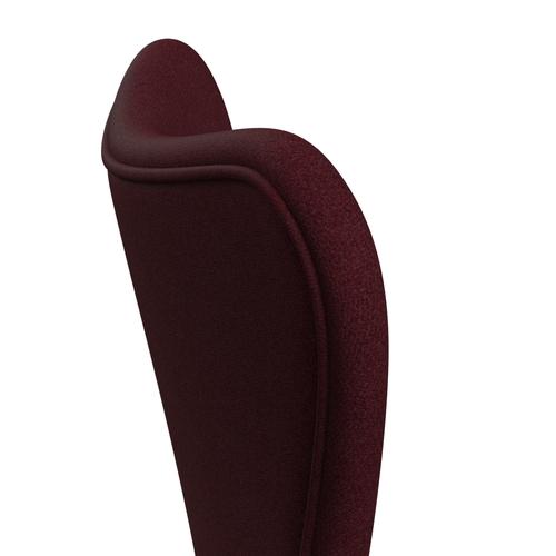 [product_category]-Fritz Hansen 3107 Chair Full Upholstery, White/Tonus Wine Red-Fritz Hansen-3107FU-TON610-DRWH-FRI-5