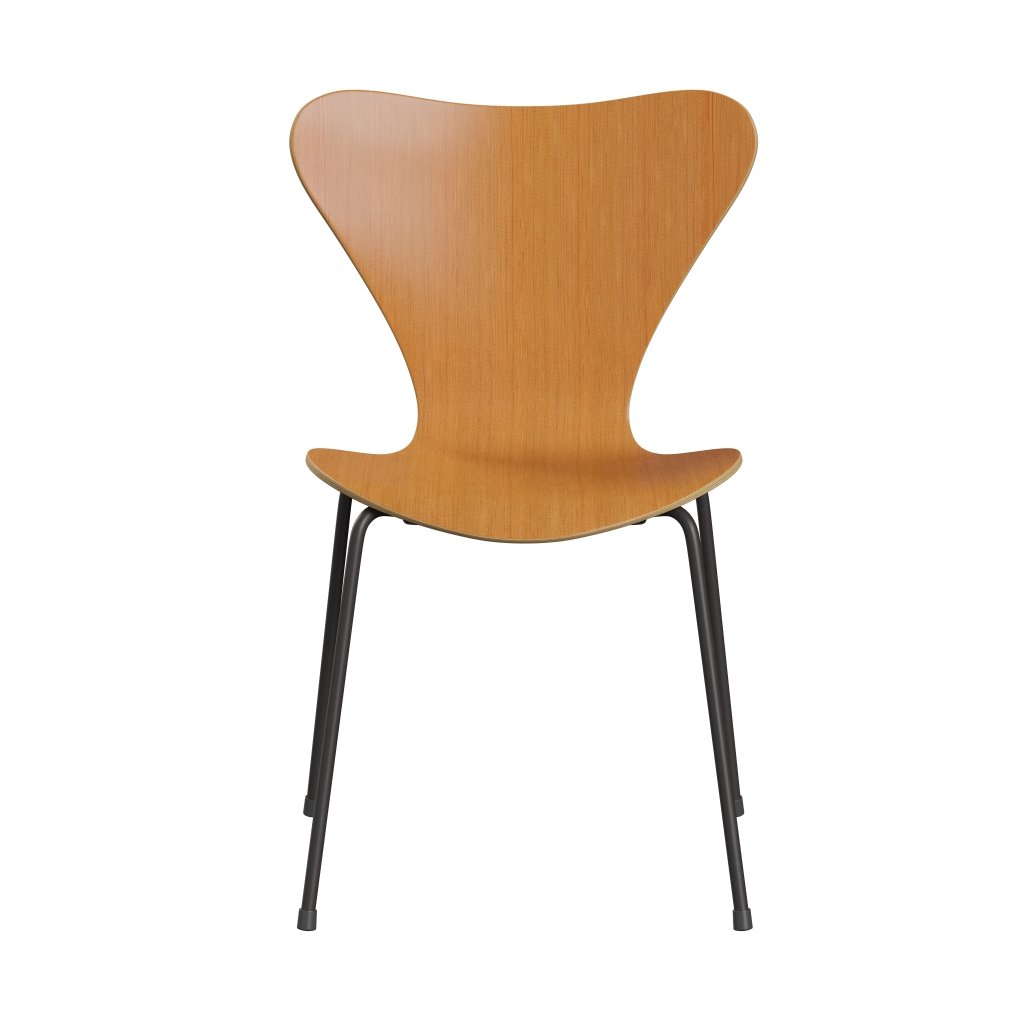 [product_category]-Fritz Hansen 3107 Chair Unupholstered, Warm Graphite/Swiss Stone Pine Veneer Natural-Fritz Hansen-3107-OP0001-WARGRA-FRI-1