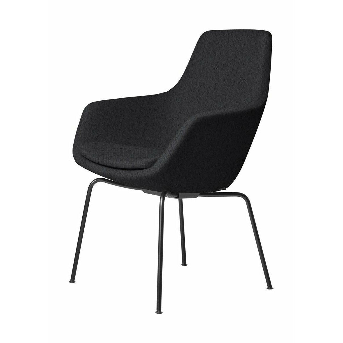 [product_category]-Fritz Hansen Little Giraffe Armchair Black Base Fabric Christianshavn, Warm Grey-Fritz Hansen-3201-BLCK-CHRI-1174-FRI-1