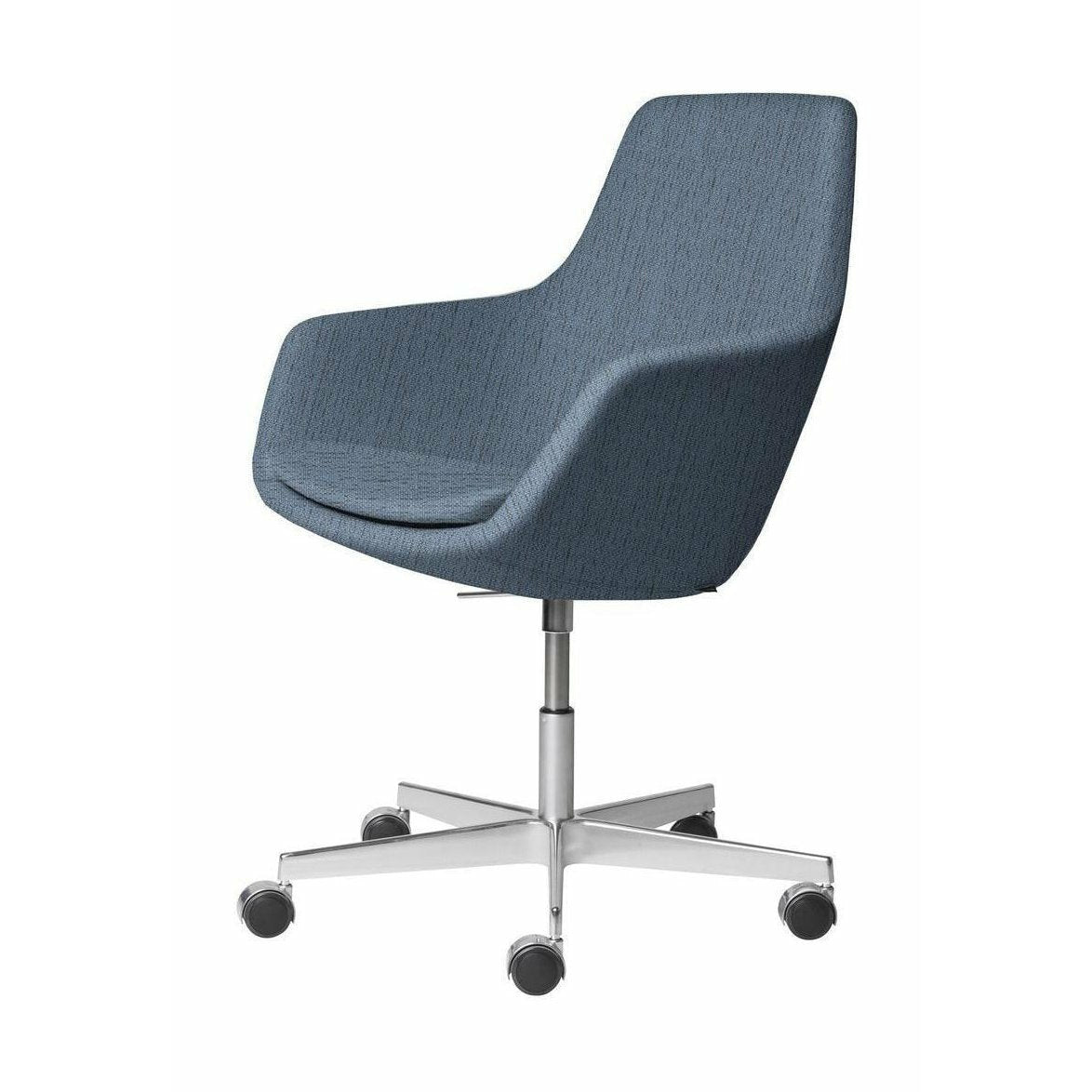 [product_category]-Fritz Hansen Little Giraffe Swivel Chair Fabric Christianshavn, Light Blue-Fritz Hansen-3211-ALU-CHRI-1152-FRI-1