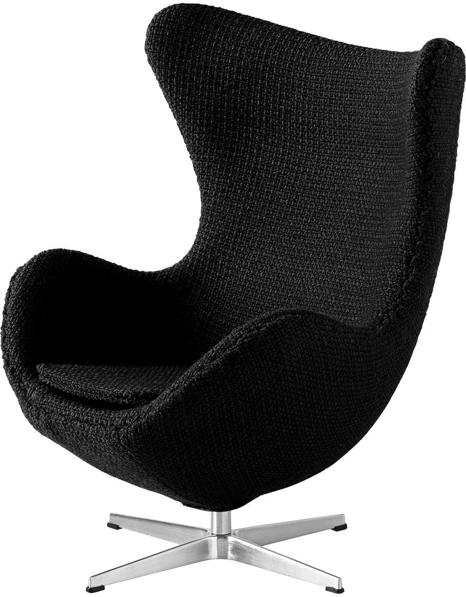 [product_category]-Fritz Hansen Miniature Chair Egg, Black-Fritz Hansen-5704890400500-840050-FRI-1