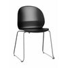 Fritz Hansen N02 Recycle Stol Med Svejset Sammenkobling, Sorter/Krome