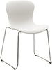 Fritz Hansen Nap Stol Krom Meder, Milk White