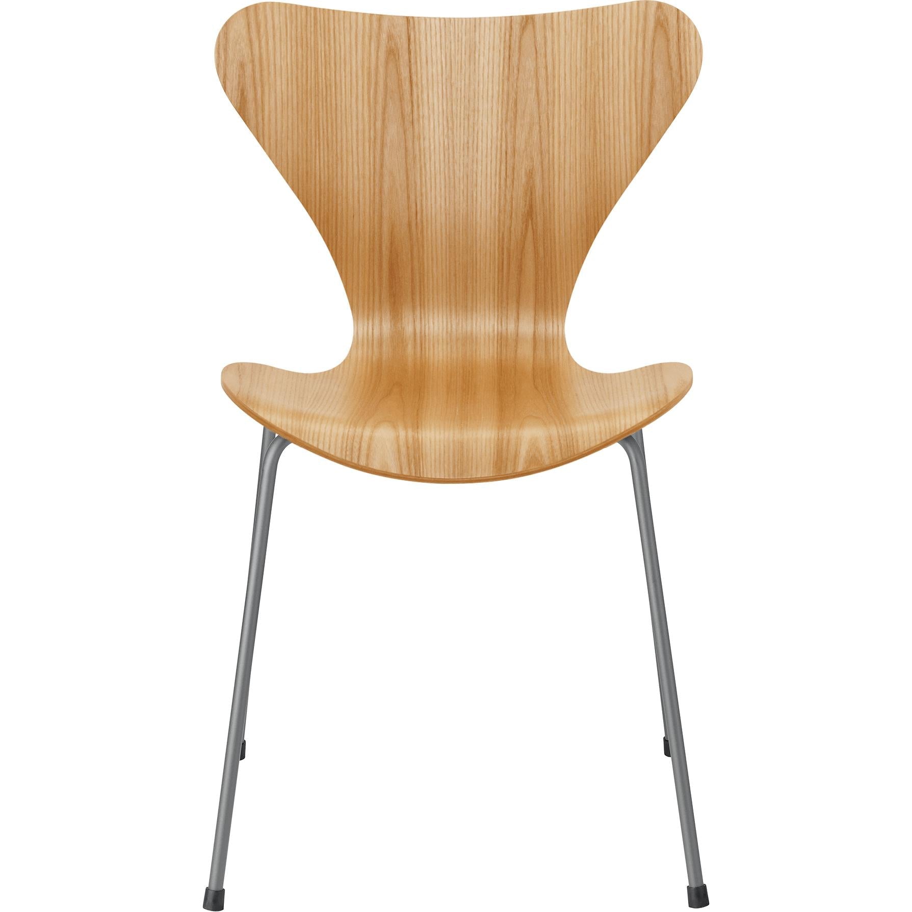 [product_category]-Fritz Hansen Series 7 Chair Veneer Elm Shell, Silver Grey Base-Fritz Hansen-3107-Finer-Elm-SilverGrey-FRI-1