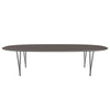 Fritz Hansen Superellipse Dining Table Black/Grey Fenix Laminates, 300x130 Cm