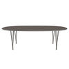 Fritz Hansen Superellipse Dining Table Brown Bronze/Grey Fenix Laminates, 240x120 Cm