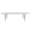 Fritz Hansen Superellipse Dining Table Brown Bronze/White Fenix Laminates, 300x130 Cm