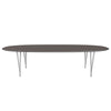 Fritz Hansen Superellipse Dining Table Grey Powder Coated/Grey Fenix Laminates, 300x130 Cm