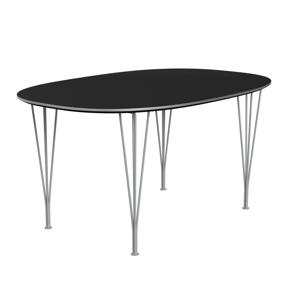 [product_category]-Fritz Hansen Superellipse Dining Table Nine Grey/Black Fenix Laminates, 150x100 Cm-Fritz Hansen-B612-FXBLL-SPAL-DRNIGR-FRI-2