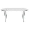 Fritz Hansen Superellipse Dining Table Nine Grey/White Fenix Laminates, 180x120 Cm