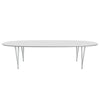 Fritz Hansen Superellipse Dining Table Nine Grey/White Fenix Laminates, 300x130 Cm