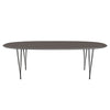 Fritz Hansen Superellipse Dining Table Warm Graphite/Grey Fenix Laminates, 240x120 Cm