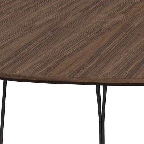 [product_category]-Fritz Hansen Superellipse Dining Table Warm Graphite/Walnut Veneer With Walnut Table Edge, 240x120 Cm-Fritz Hansen-B614-WAL001-WAL001-WARGRA-FRI-4