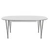 Fritz Hansen Superellipse Extendable Table Warm Graphite/White Fenix Laminates, 300x120 Cm