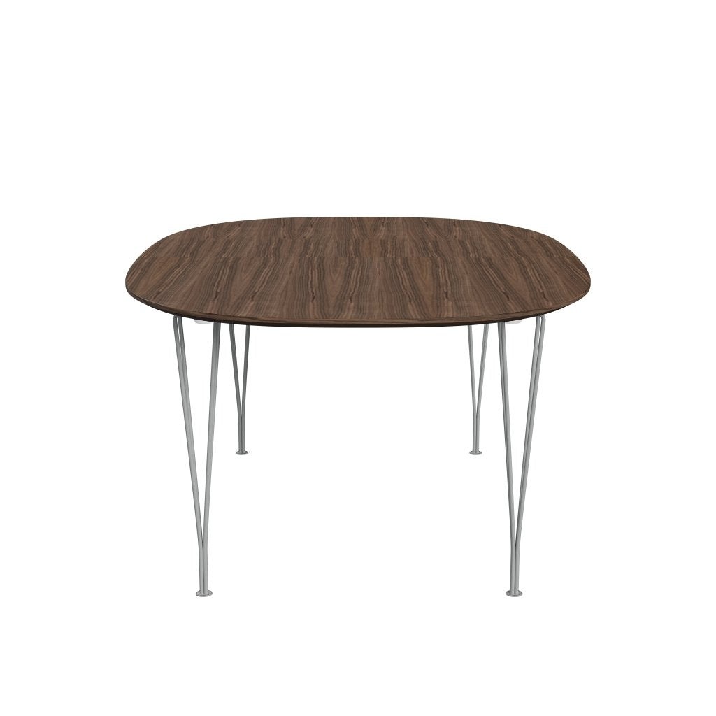 [product_category]-Fritz Hansen Superellipse Extending Table Nine Grey/Walnut Veneer With Walnut Table Edge, 300x120 Cm-Fritz Hansen-B619-WAL001-WAL001-DRNIGR-FRI-3