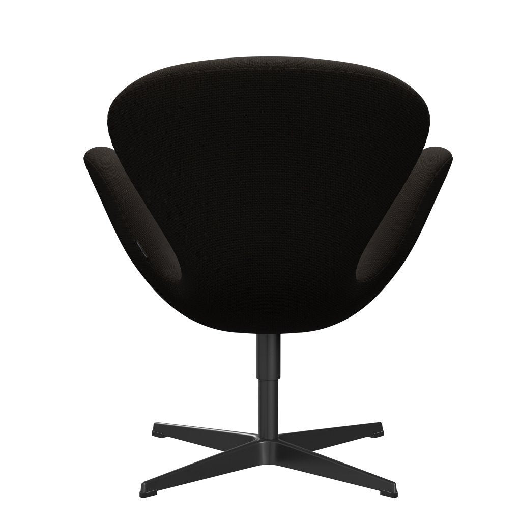 [product_category]-Fritz Hansen Swan Lounge Chair, Black Lacquered/Diablo Chocolate Dark-Fritz Hansen-3320-DIA403-BLLA-FRI-4