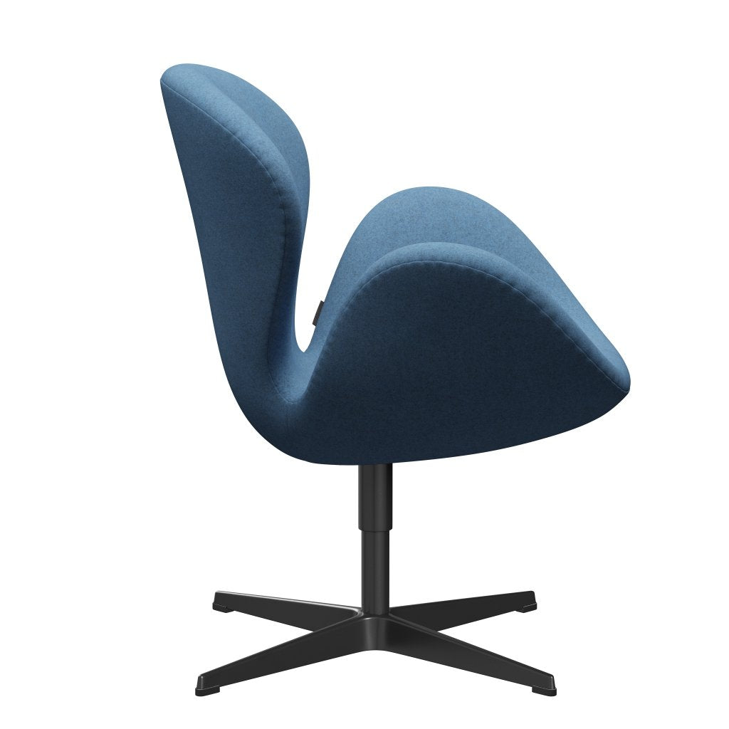 [product_category]-Fritz Hansen Swan Lounge Chair, Black Lacquered/Divina Melange Light Blue-Fritz Hansen-3320-DIM731-BLLA-FRI-3